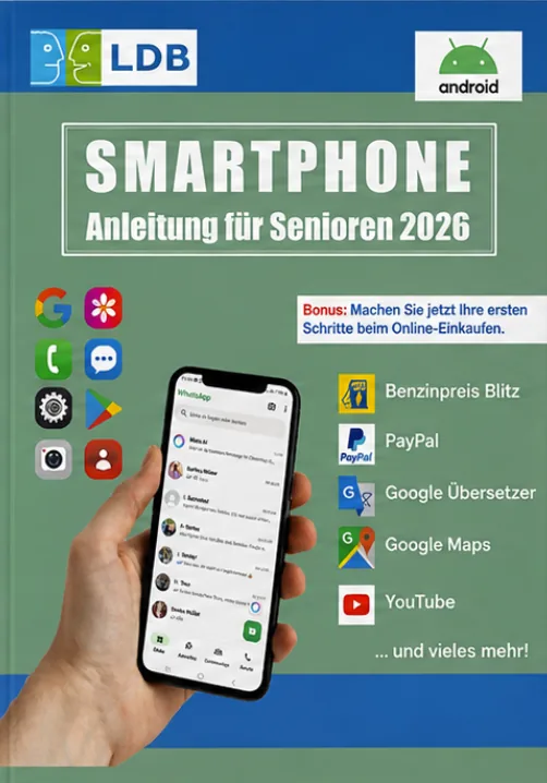 Startseite 1 Buchcover der Smartphone-Anleitung für Senioren 2026