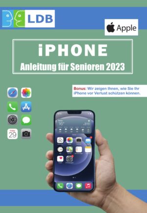 Buchcover der iPhone-Anleitung für Senioren – Ausgabe 2023