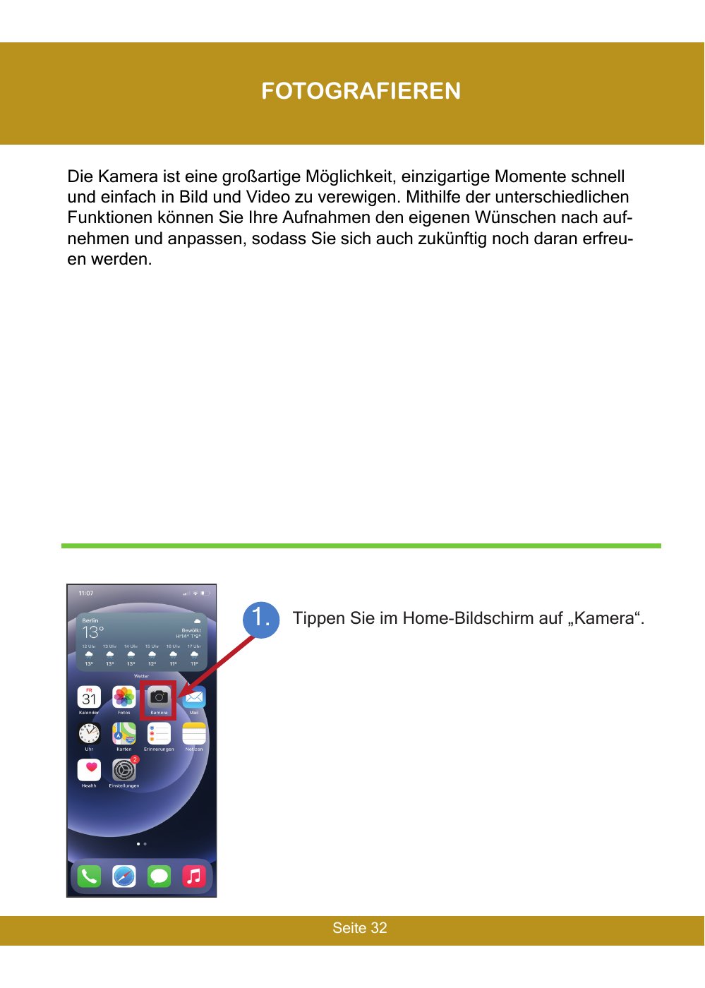 iPhone-Anleitung für Senioren 2023 – Buch 2 iPhone-Anleitung 2023: mit der Kamera besondere Momente fotografieren
