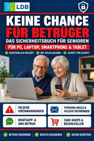 Buchcover: Keine Chance für Betrüger – Das Sicherheitsbuch für Senioren
